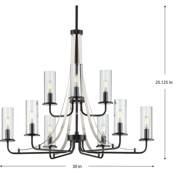 Riley Chandelier-Mid. Chandeliers-Progress Lighting-Lighting Design Store