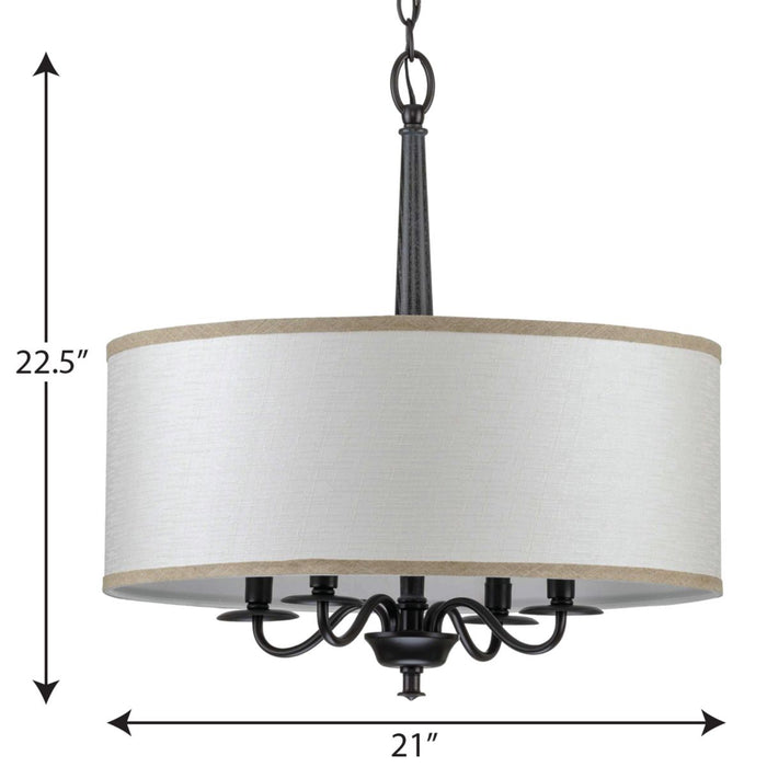 Durrell Chandelier-Mid. Chandeliers-Progress Lighting-Lighting Design Store