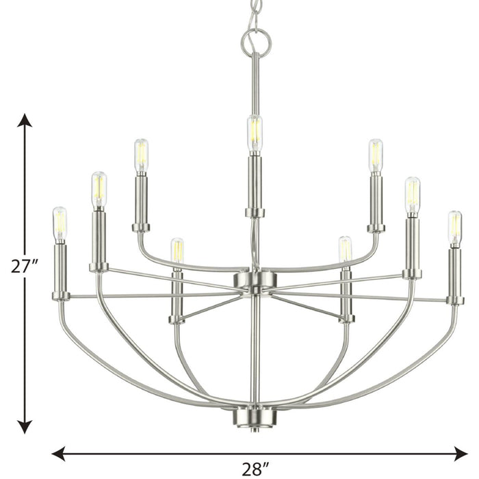 Leyden Chandelier-Mid. Chandeliers-Progress Lighting-Lighting Design Store