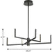 Pivot LED Chandelier-Mid. Chandeliers-Progress Lighting-Lighting Design Store