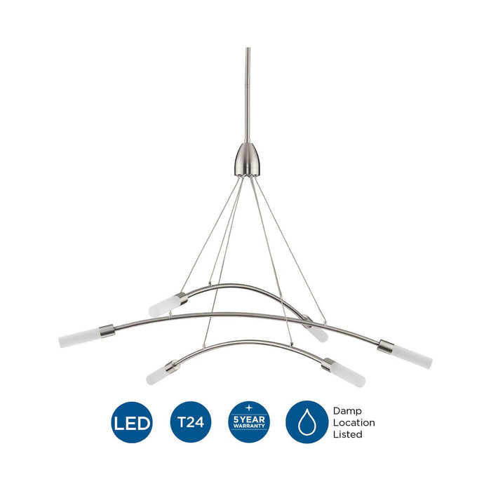 Kylo LED Chandelier-Large Chandeliers-Progress Lighting-Lighting Design Store