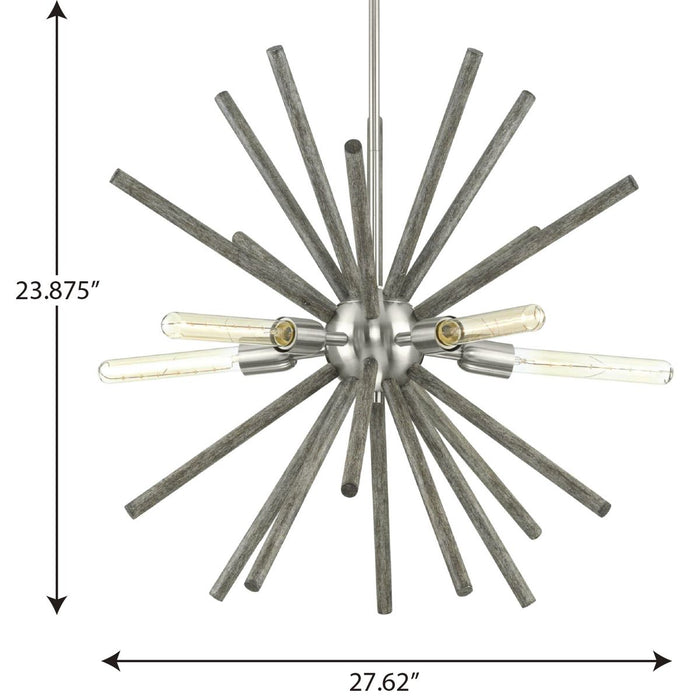 Thorpe Chandelier-Mid. Chandeliers-Progress Lighting-Lighting Design Store