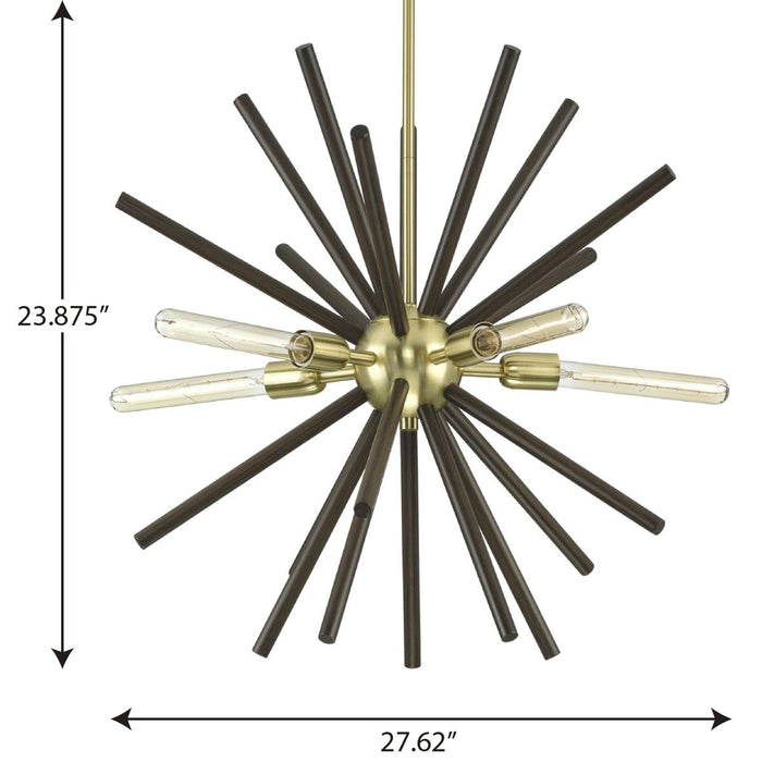 Thorpe Chandelier-Mid. Chandeliers-Progress Lighting-Lighting Design Store