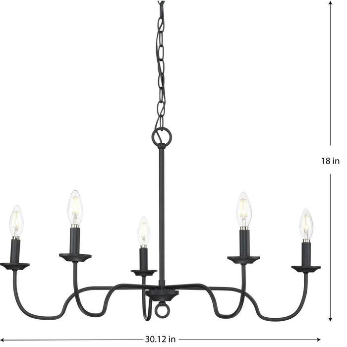 Canebrake Chandelier-Mid. Chandeliers-Progress Lighting-Lighting Design Store