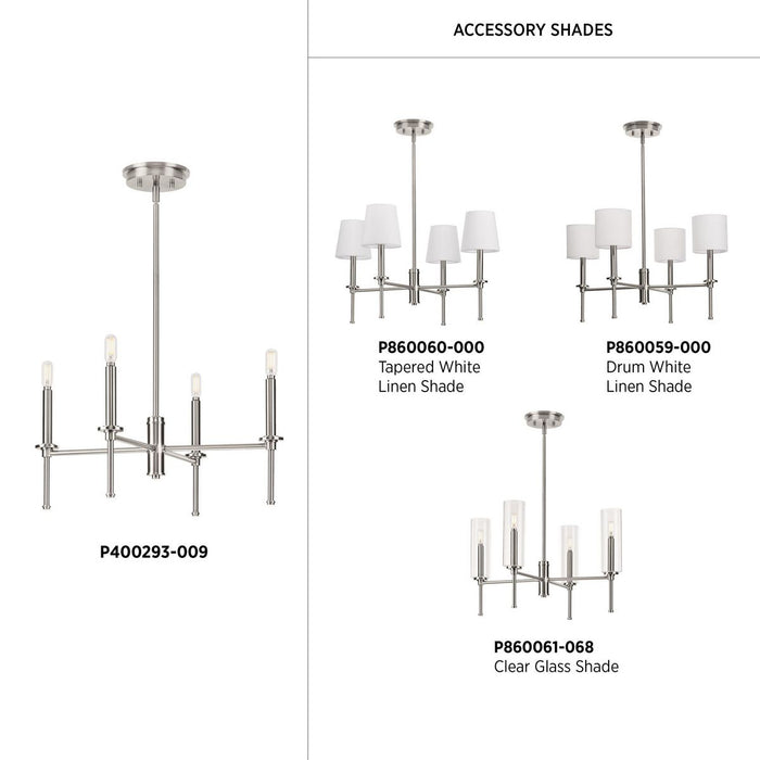 Elara Chandelier-Mid. Chandeliers-Progress Lighting-Lighting Design Store