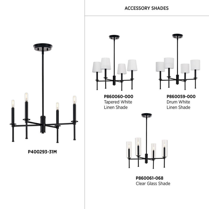 Elara Chandelier-Mid. Chandeliers-Progress Lighting-Lighting Design Store