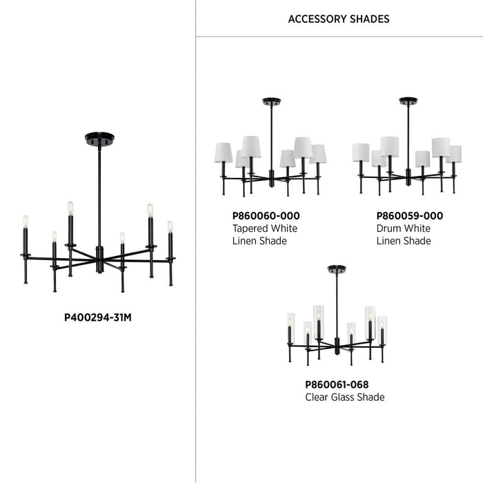 Elara Chandelier-Mid. Chandeliers-Progress Lighting-Lighting Design Store