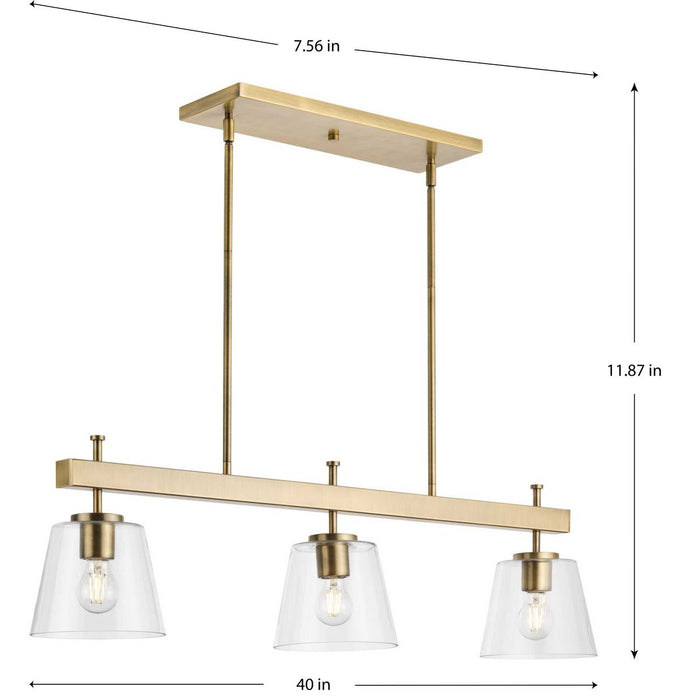 Saffert Linear Island Chandelier-Linear/Island-Progress Lighting-Lighting Design Store