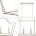 Parkhurst Linear Island Chandelier-Linear/Island-Progress Lighting-Lighting Design Store