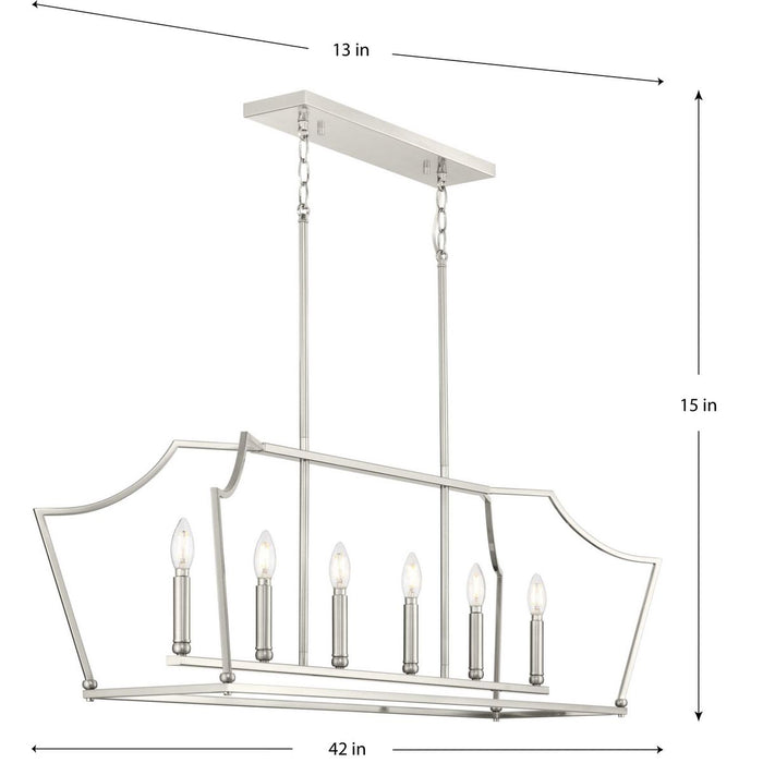 Parkhurst Linear Island Chandelier-Linear/Island-Progress Lighting-Lighting Design Store