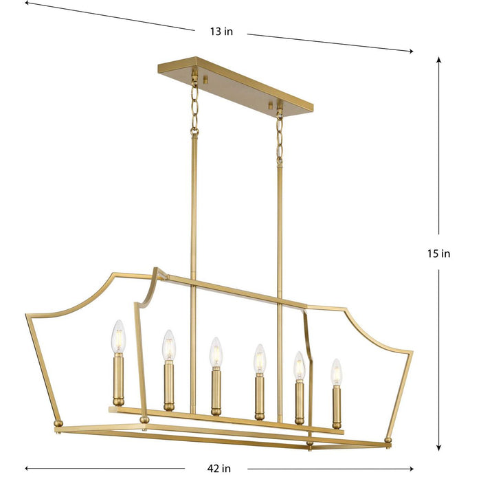 Parkhurst Linear Island Chandelier-Linear/Island-Progress Lighting-Lighting Design Store