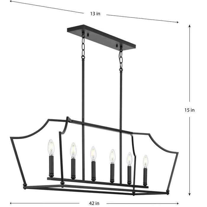 Parkhurst Linear Island Chandelier-Linear/Island-Progress Lighting-Lighting Design Store
