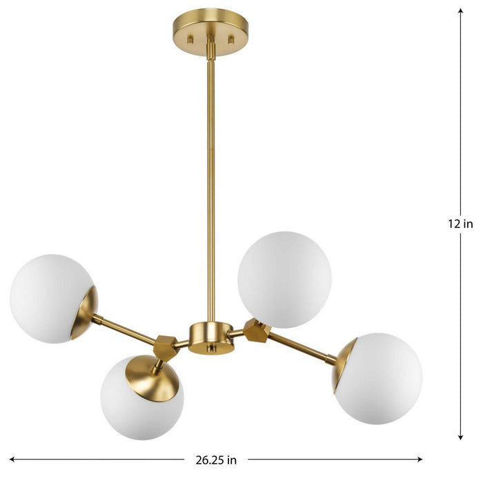 Haas Chandelier-Mid. Chandeliers-Progress Lighting-Lighting Design Store