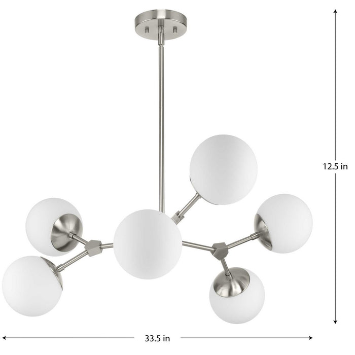 Haas Chandelier-Mid. Chandeliers-Progress Lighting-Lighting Design Store