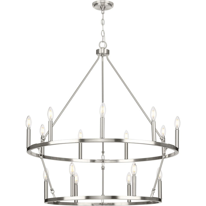 Gilliam 15 Light Chandelier-Mid. Chandeliers-Progress Lighting-Lighting Design Store