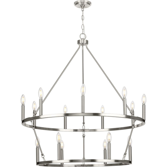 Gilliam 15 Light Chandelier-Mid. Chandeliers-Progress Lighting-Lighting Design Store