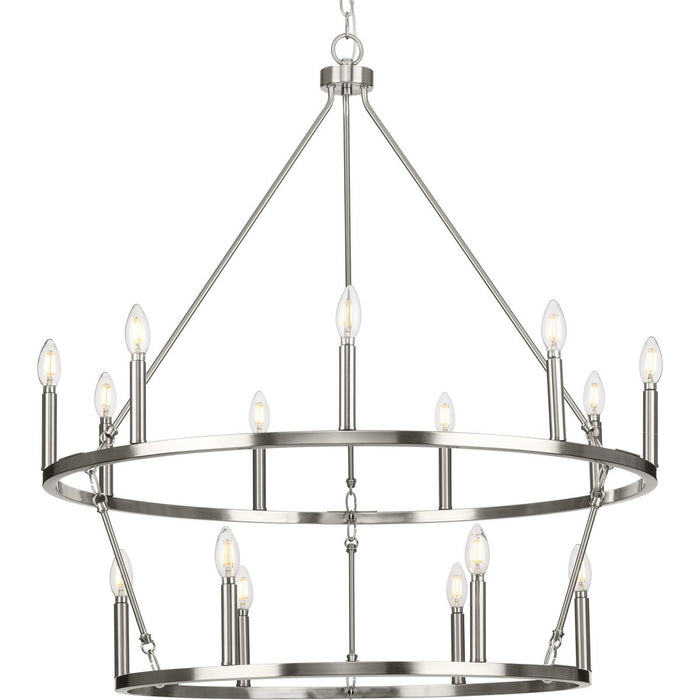 Gilliam 15 Light Chandelier-Mid. Chandeliers-Progress Lighting-Lighting Design Store