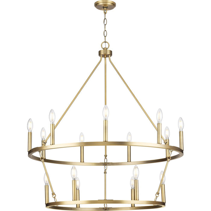 Gilliam 15 Light Chandelier-Mid. Chandeliers-Progress Lighting-Lighting Design Store