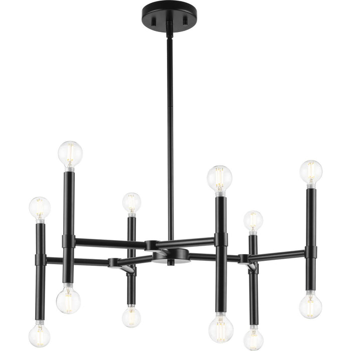 Arya 12 Light Chandelier-Mid. Chandeliers-Progress Lighting-Lighting Design Store