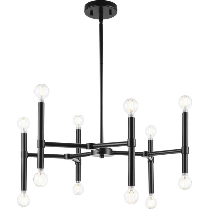 Arya 12 Light Chandelier-Mid. Chandeliers-Progress Lighting-Lighting Design Store