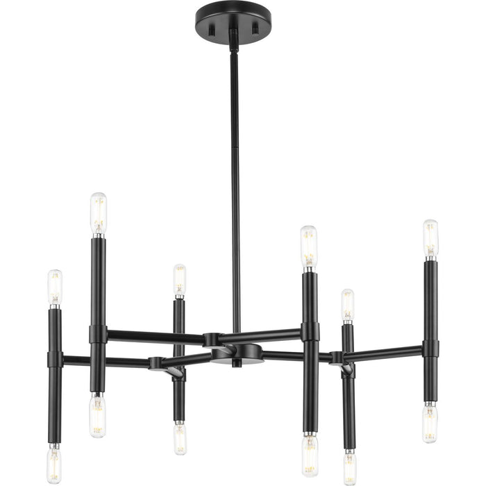 Arya 12 Light Chandelier-Mid. Chandeliers-Progress Lighting-Lighting Design Store