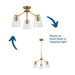 Vertex Chandelier Conv-Semi-Flush Mts.-Progress Lighting-Lighting Design Store