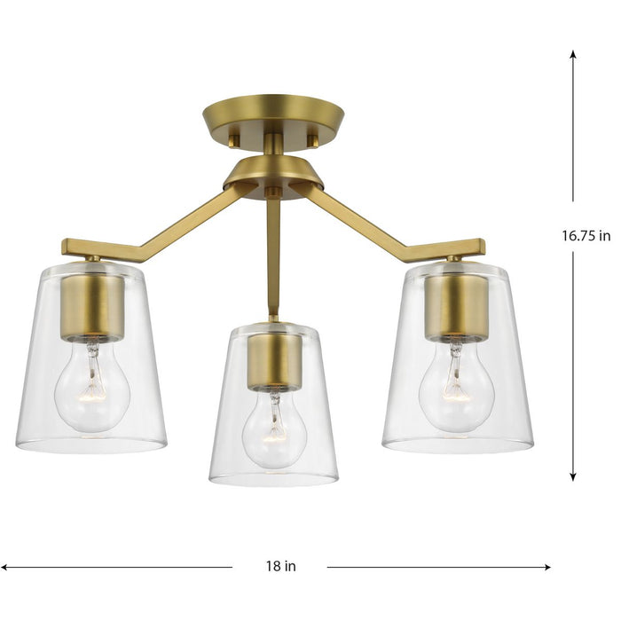 Vertex Chandelier Conv-Semi-Flush Mts.-Progress Lighting-Lighting Design Store