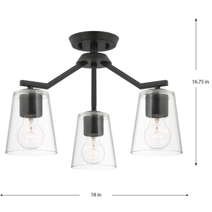 Vertex Chandelier Conv-Semi-Flush Mts.-Progress Lighting-Lighting Design Store