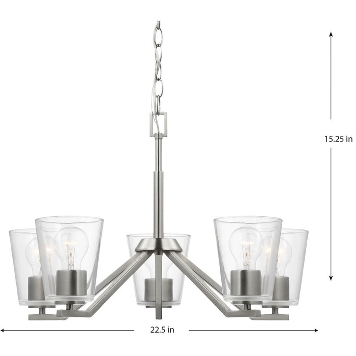 Vertex Chandelier-Mid. Chandeliers-Progress Lighting-Lighting Design Store