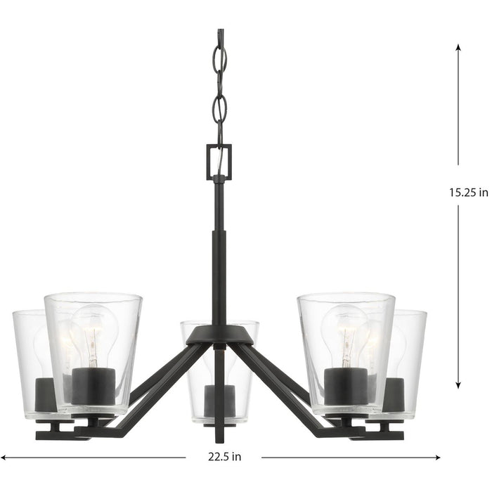 Vertex Chandelier-Mid. Chandeliers-Progress Lighting-Lighting Design Store