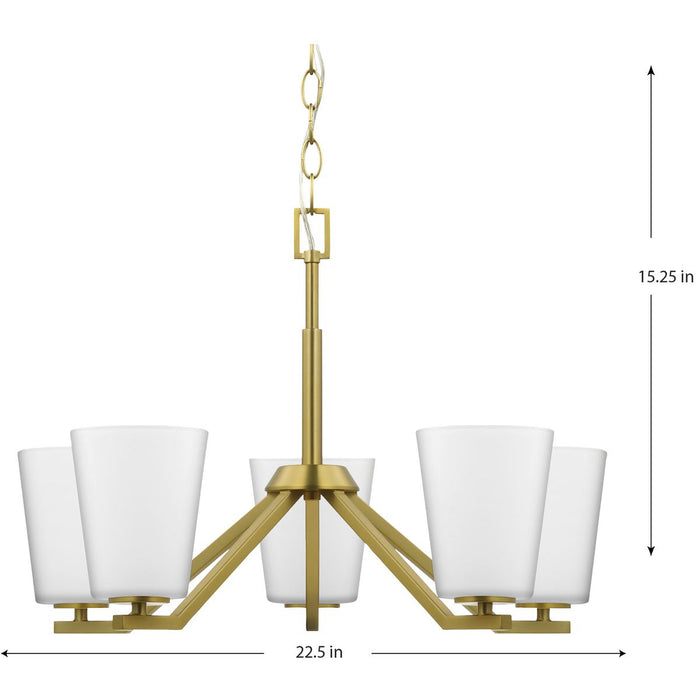 Vertex Chandelier-Mid. Chandeliers-Progress Lighting-Lighting Design Store