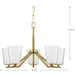Vertex Chandelier-Mid. Chandeliers-Progress Lighting-Lighting Design Store