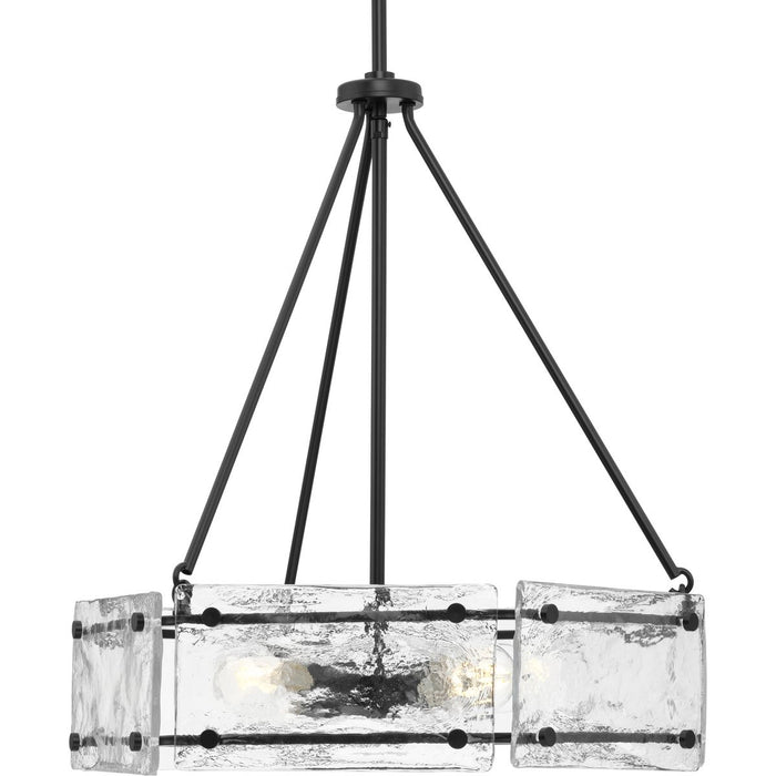 Rivera Four Light Chandelier-Mid. Chandeliers-Progress Lighting-Lighting Design Store