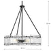 Rivera Four Light Chandelier-Mid. Chandeliers-Progress Lighting-Lighting Design Store