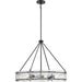 Rivera Six Light Chandelier-Mid. Chandeliers-Progress Lighting-Lighting Design Store
