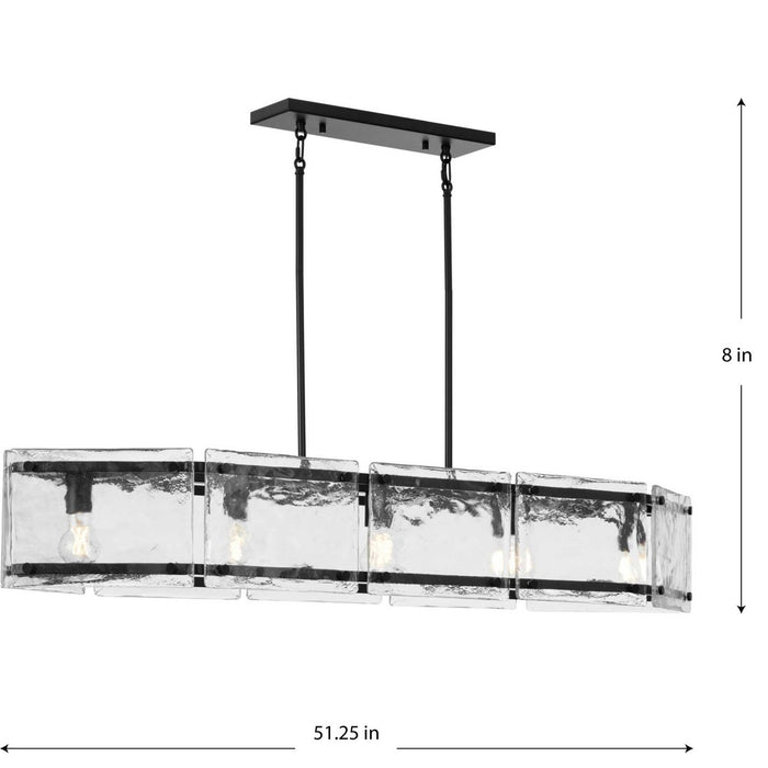 Rivera Five Light Island Pendant-Linear/Island-Progress Lighting-Lighting Design Store