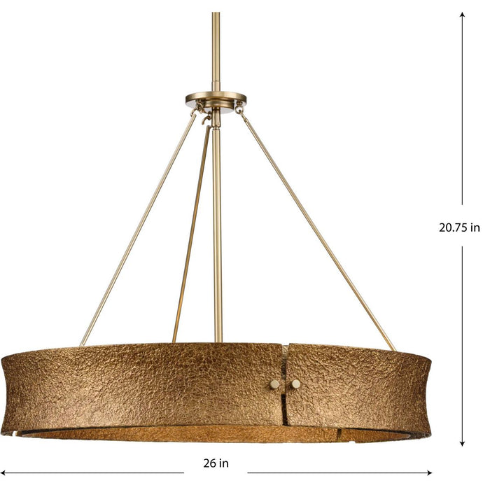 Lusail Five Light Chandelier-Mid. Chandeliers-Progress Lighting-Lighting Design Store