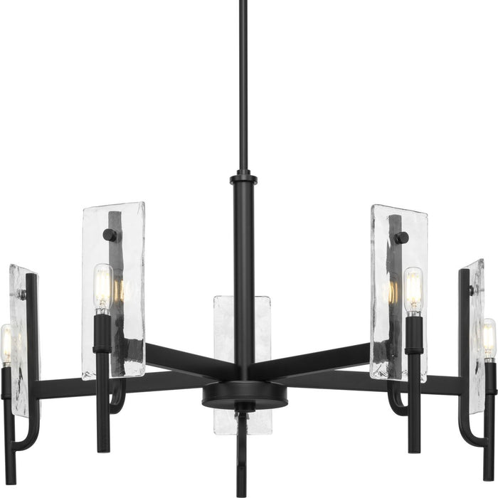 Rivera Five Light Chandelier-Mid. Chandeliers-Progress Lighting-Lighting Design Store