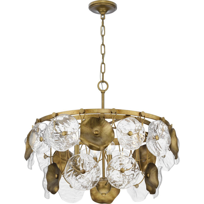 Loretta Six Light Chandelier-Mid. Chandeliers-Progress Lighting-Lighting Design Store