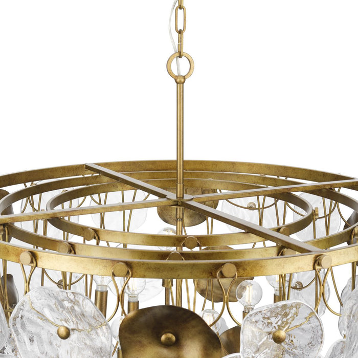 Loretta Nine Light Chandelier-Mid. Chandeliers-Progress Lighting-Lighting Design Store
