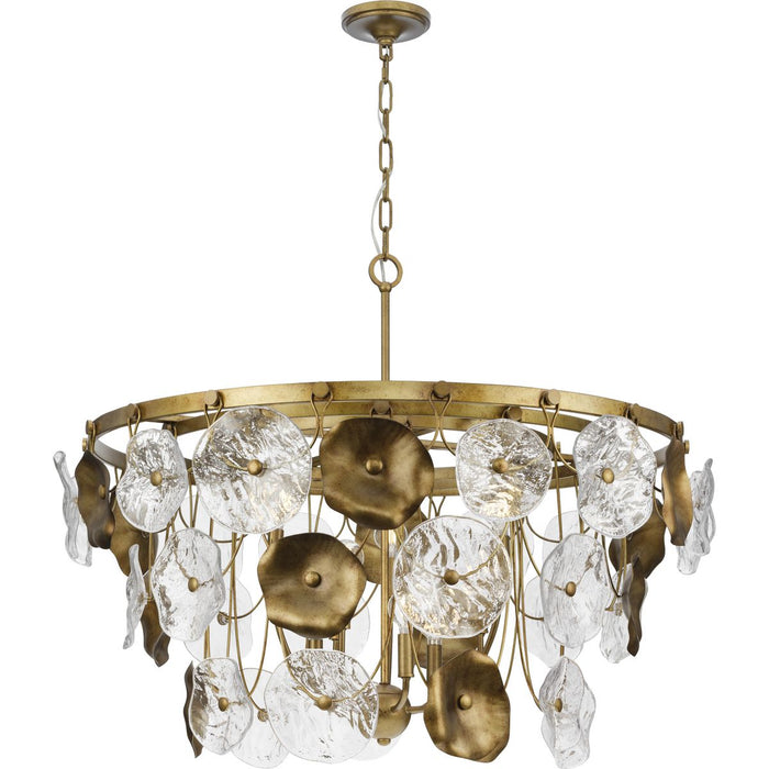 Loretta Nine Light Chandelier-Mid. Chandeliers-Progress Lighting-Lighting Design Store