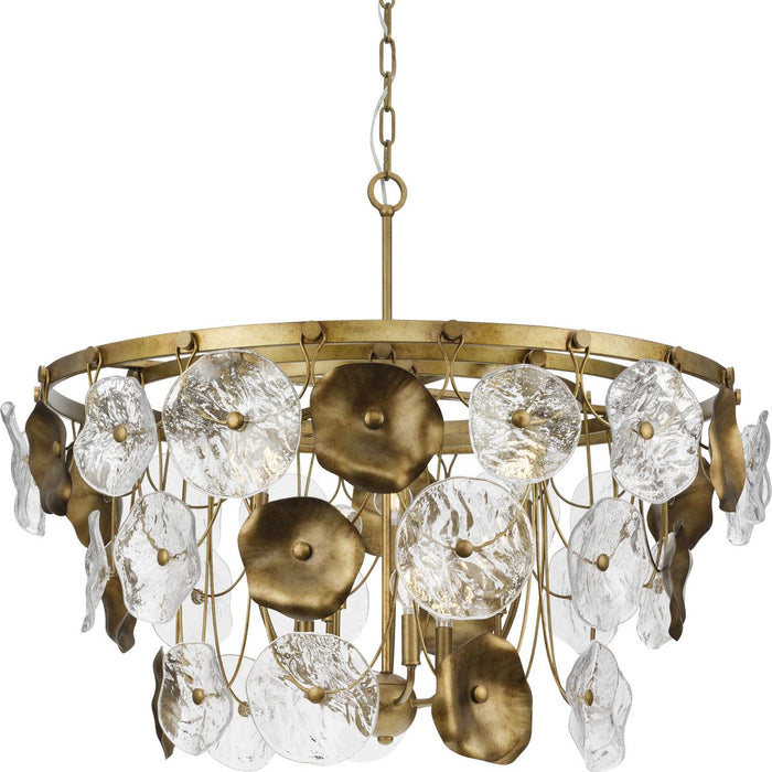 Loretta Nine Light Chandelier-Mid. Chandeliers-Progress Lighting-Lighting Design Store