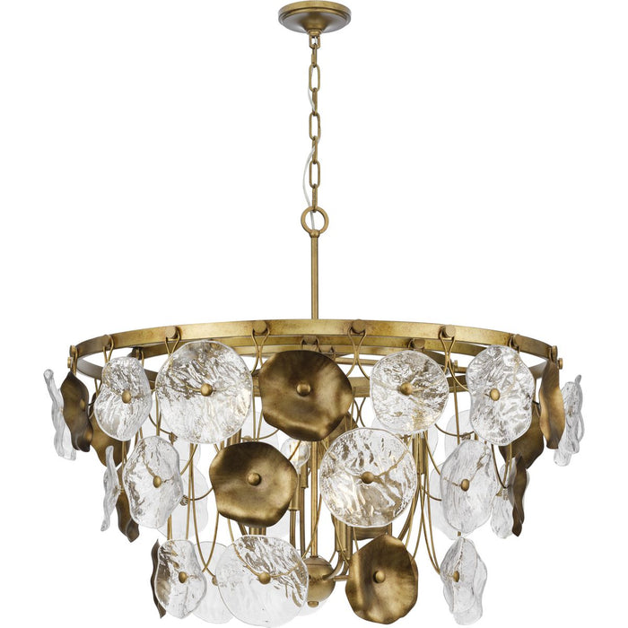 Loretta Nine Light Chandelier-Mid. Chandeliers-Progress Lighting-Lighting Design Store