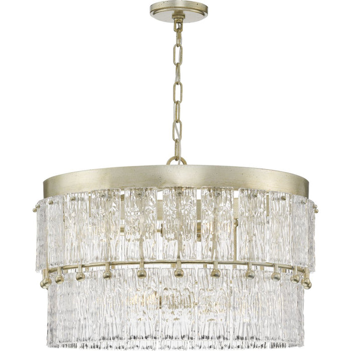 Chevall Six Light Chandelier-Mid. Chandeliers-Progress Lighting-Lighting Design Store