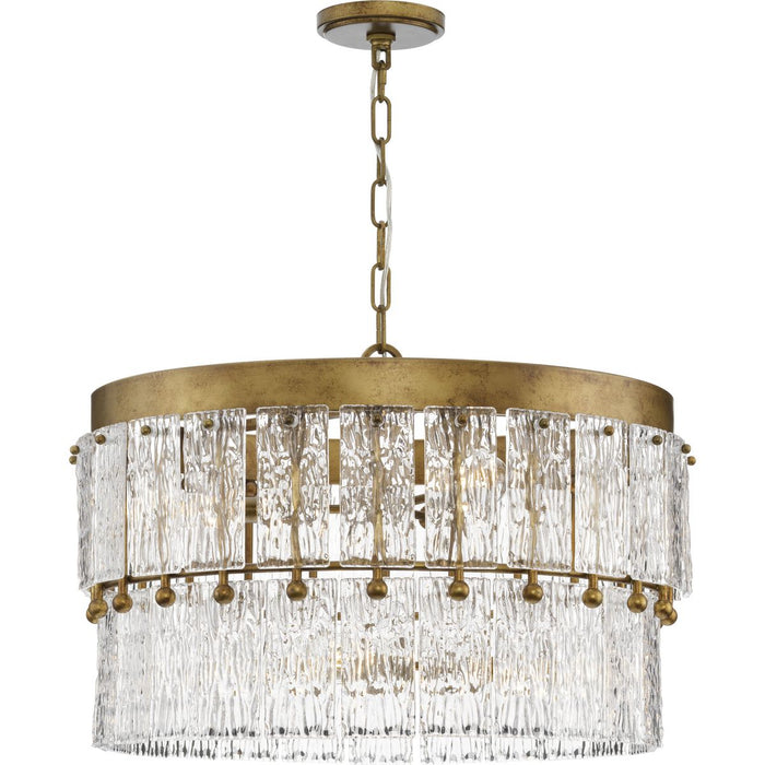Chevall Six Light Chandelier-Mid. Chandeliers-Progress Lighting-Lighting Design Store