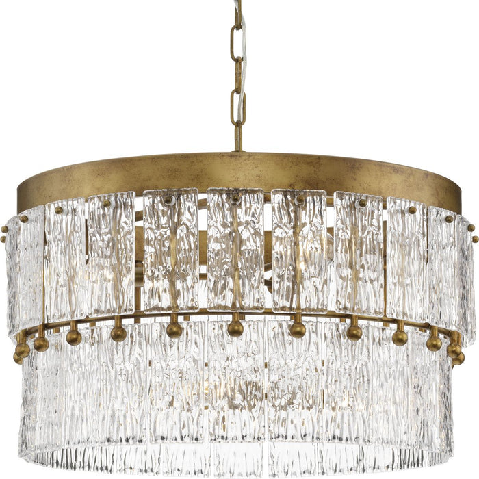 Chevall Six Light Chandelier-Mid. Chandeliers-Progress Lighting-Lighting Design Store