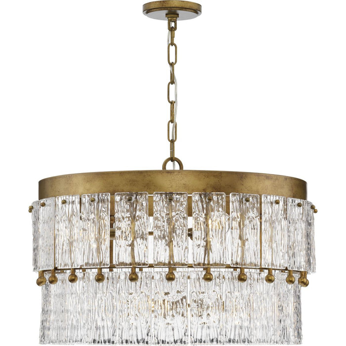 Chevall Six Light Chandelier-Mid. Chandeliers-Progress Lighting-Lighting Design Store