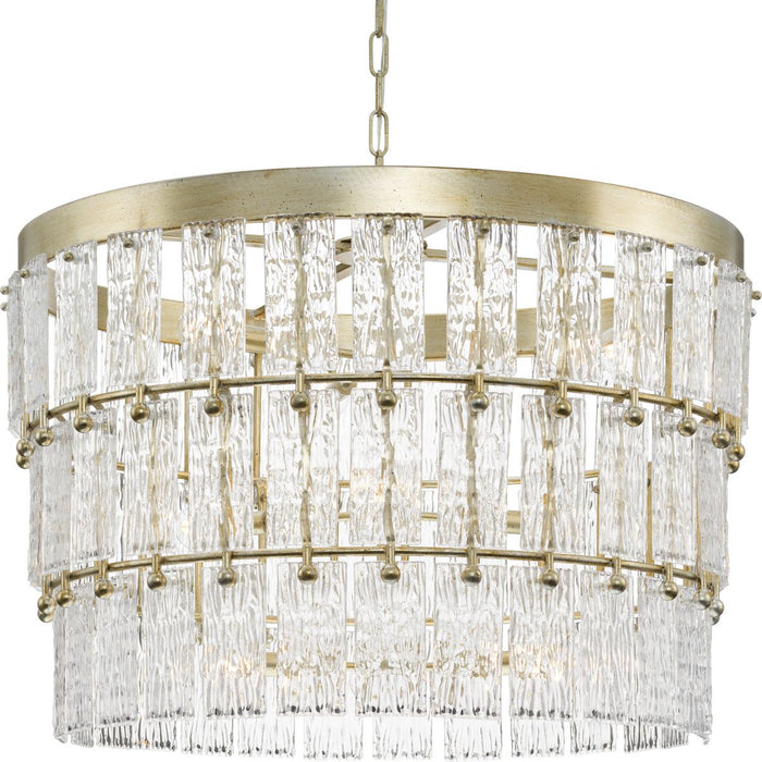Chevall Nine Light Chandelier-Mid. Chandeliers-Progress Lighting-Lighting Design Store