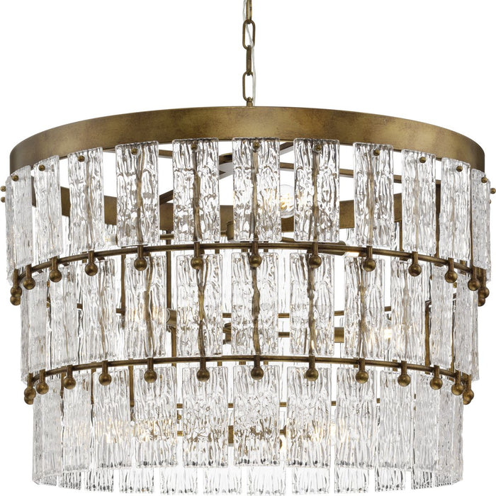 Chevall Nine Light Chandelier-Mid. Chandeliers-Progress Lighting-Lighting Design Store