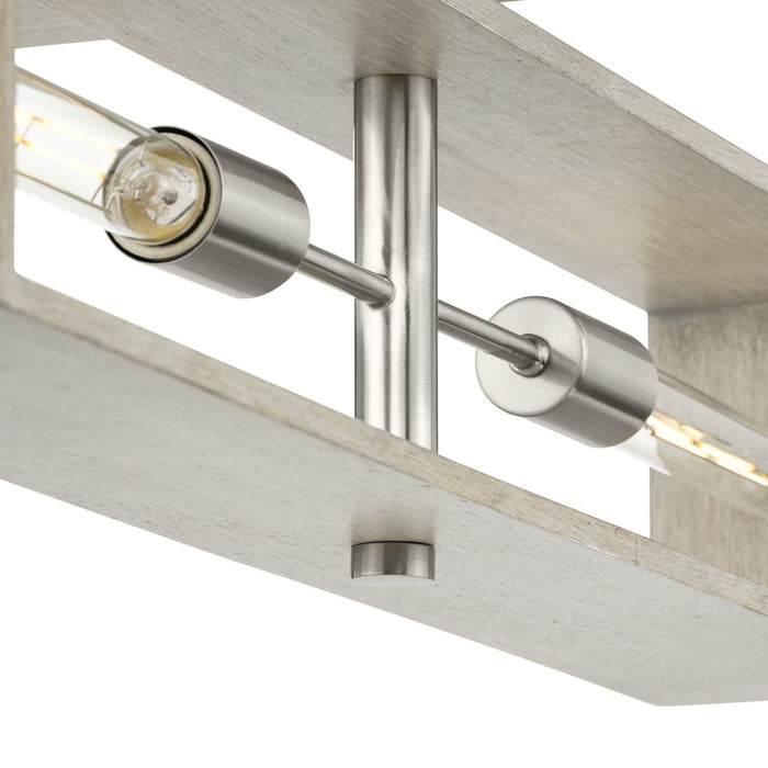 Boundary Four Light Chandelier-Linear/Island-Progress Lighting-Lighting Design Store